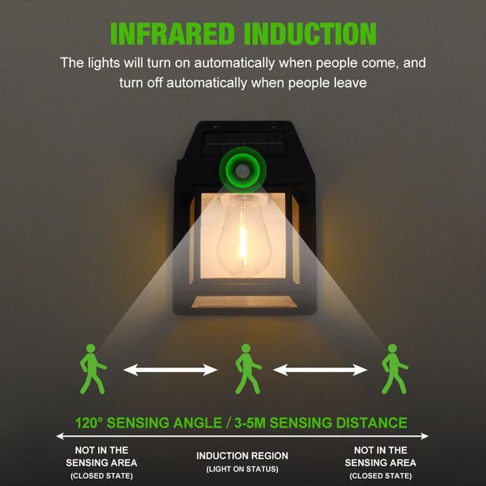 Solar Power Motion Induction Wall Lamp